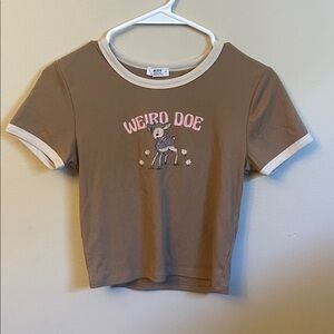 Weird Doe Kids Brown T-Shirt (Bin W)